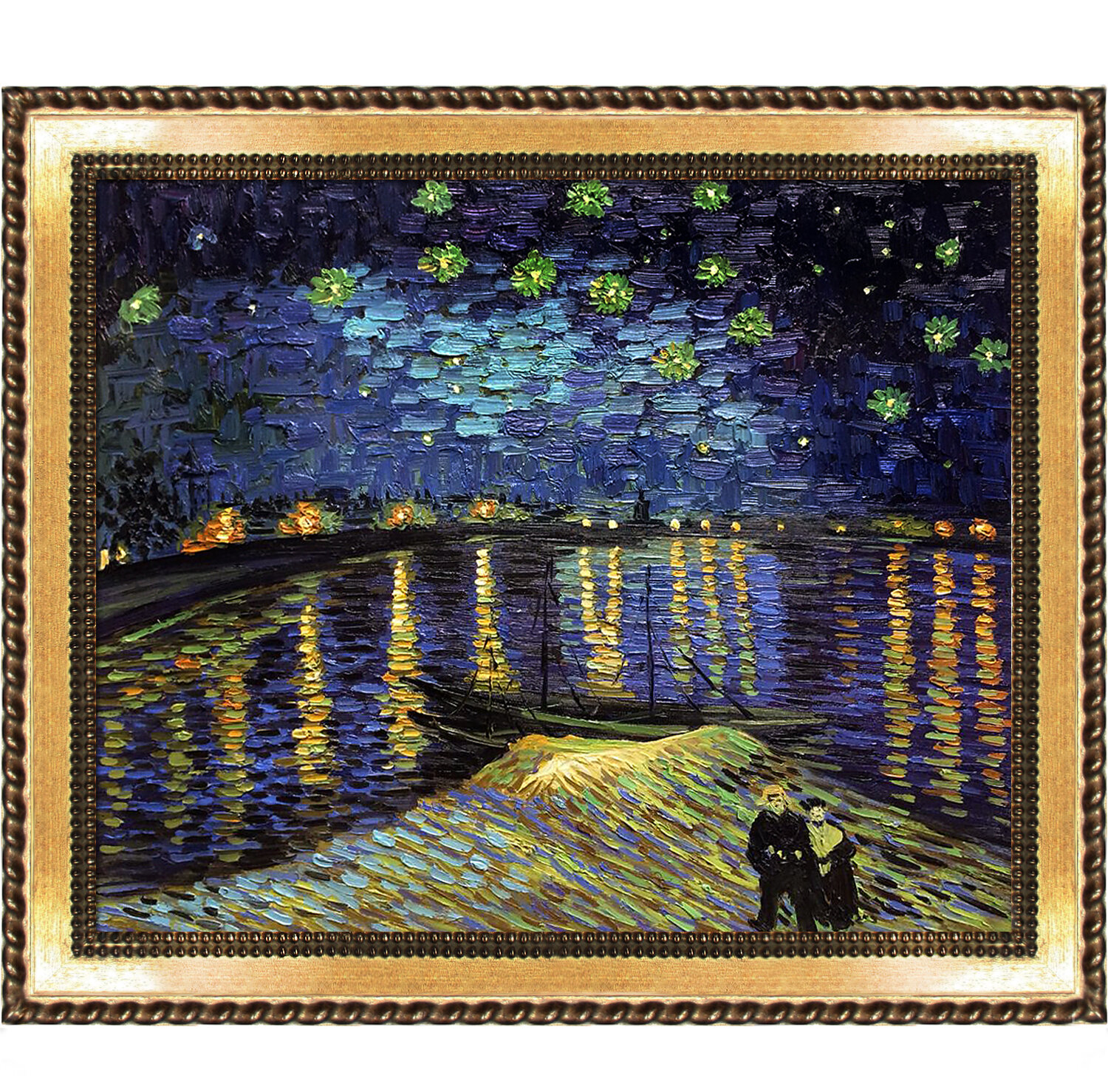 Vincent Van Gogh Framed Print "Starry Night Over the Rhone"    