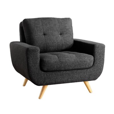 Instant Home Clementina Club Chair Upholstery Charcoal