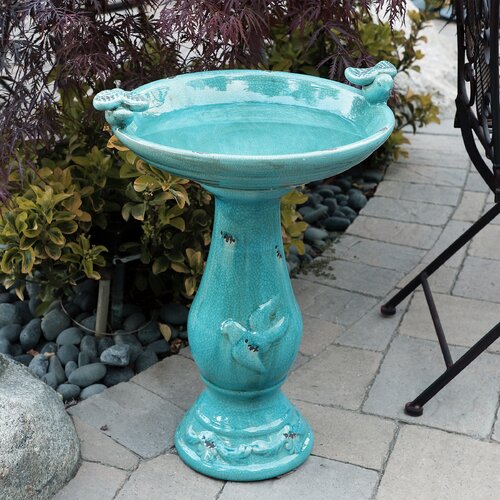 Blue Elephant Bird Bath & Reviews | Wayfair.co.uk