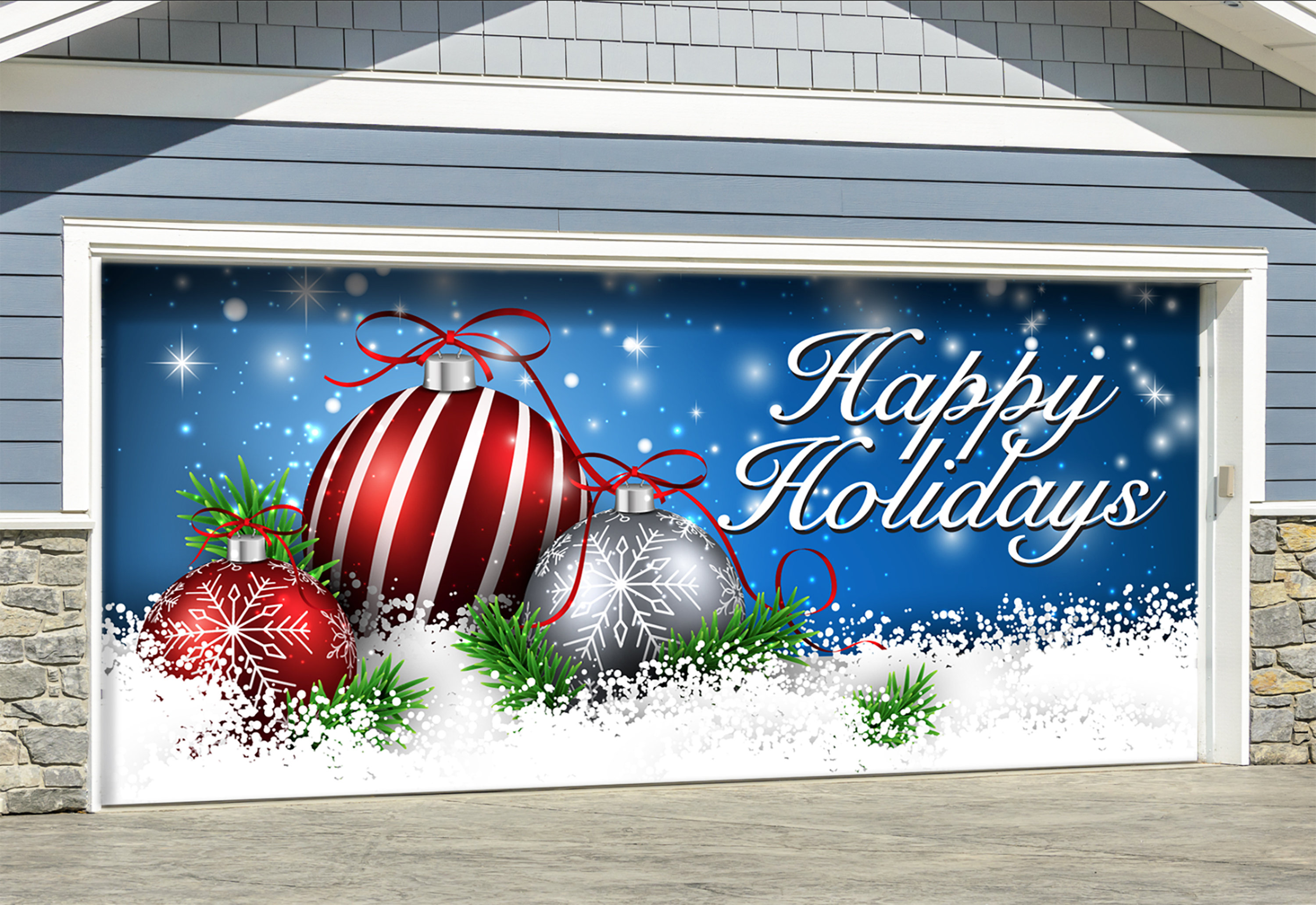 The Holiday Aisle Door Ornaments Garage Mural Reviews Wayfair