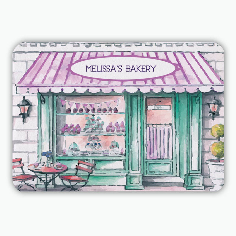 Monogramonline Inc Melissa S Bakery Personalized Kitchen Mat Bakery Personalized Kitchen Mat