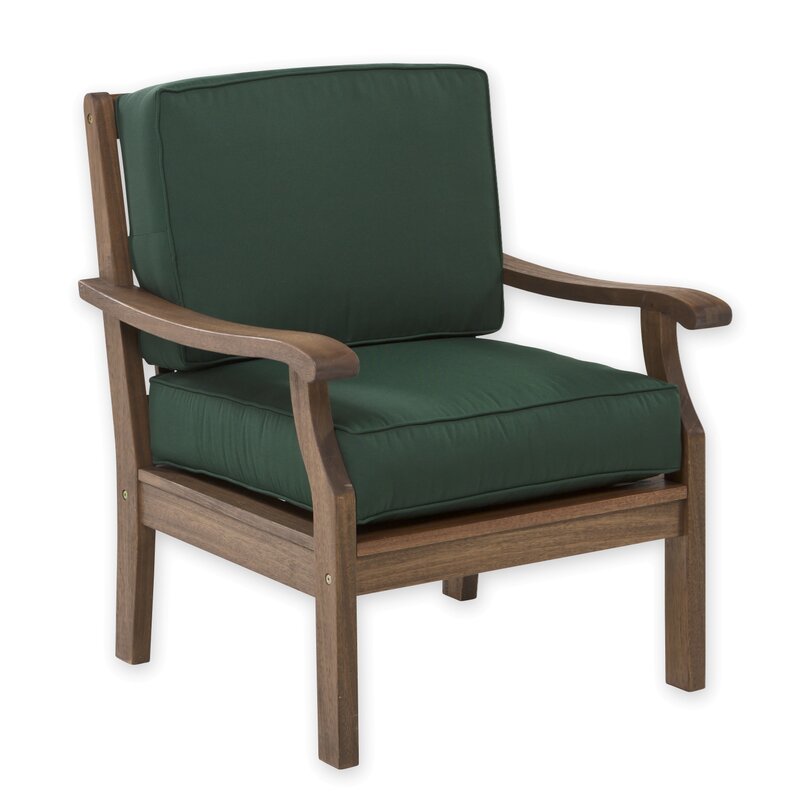 Plow Hearth Claremont Patio Chair With Cushions Wayfair