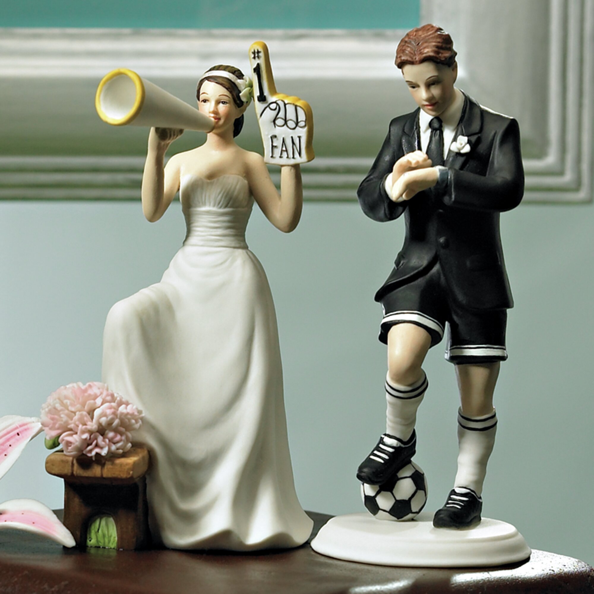 Weddingstar Biggest Fan Bride And Groom Cake Topper Wayfair