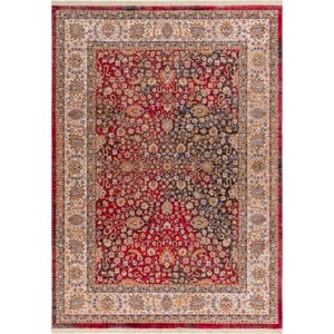 Paschall Traditional Oriental Farmhouse Red Area Rug