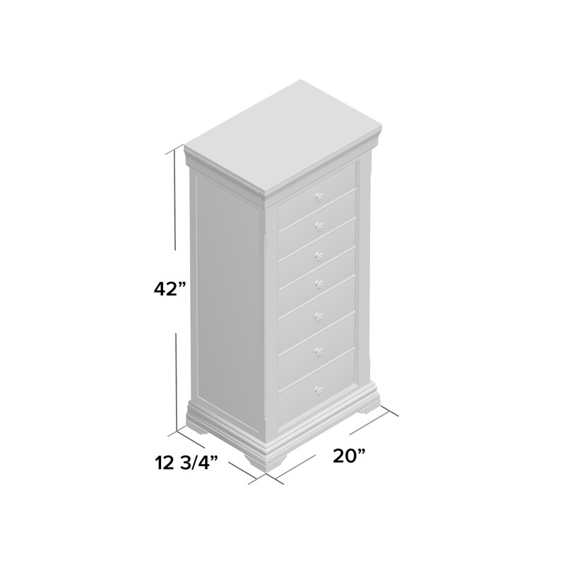Galiena Free Standing Wood Jewelry Armoire With Mirror Reviews