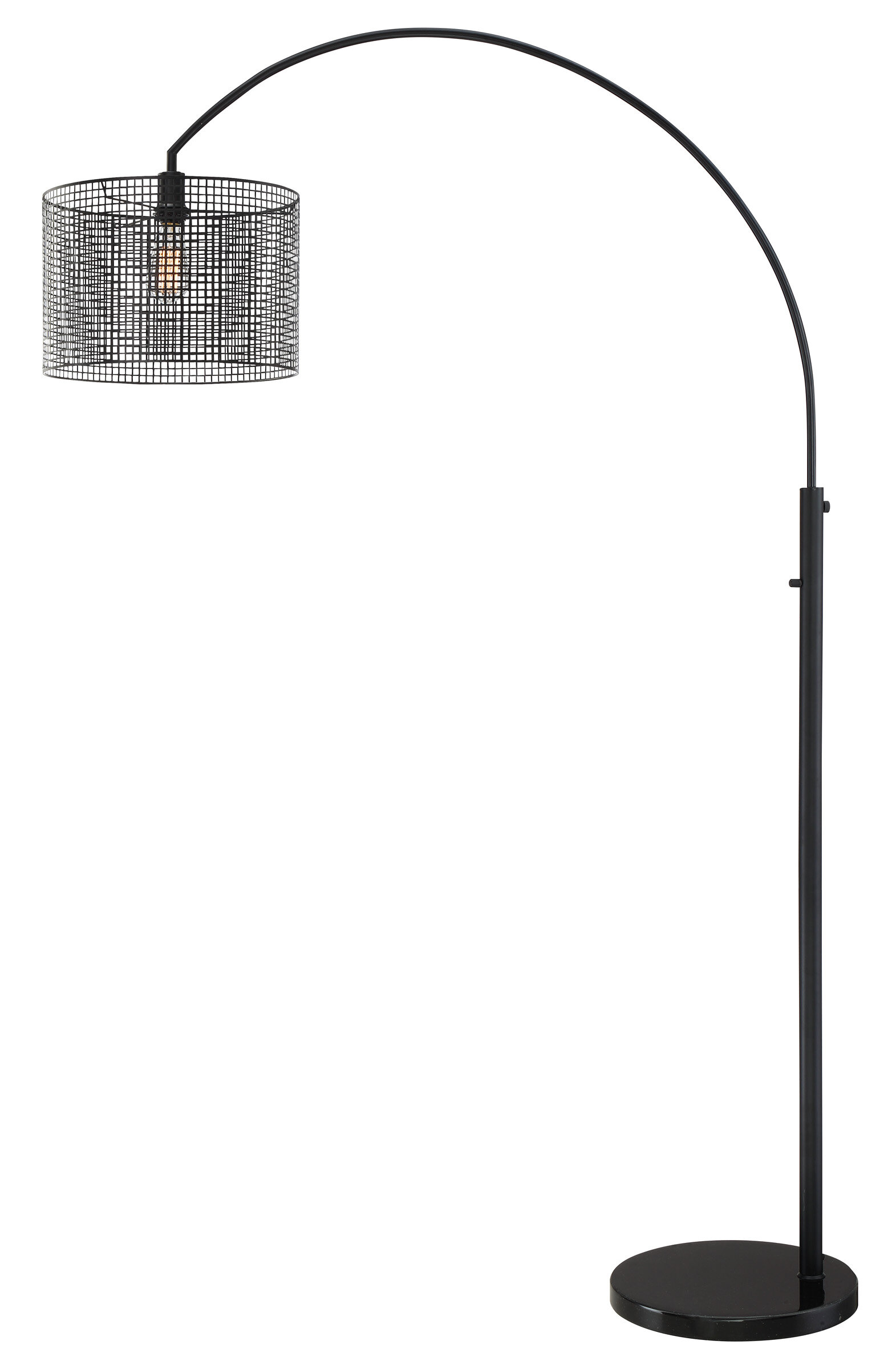 black standing lamp