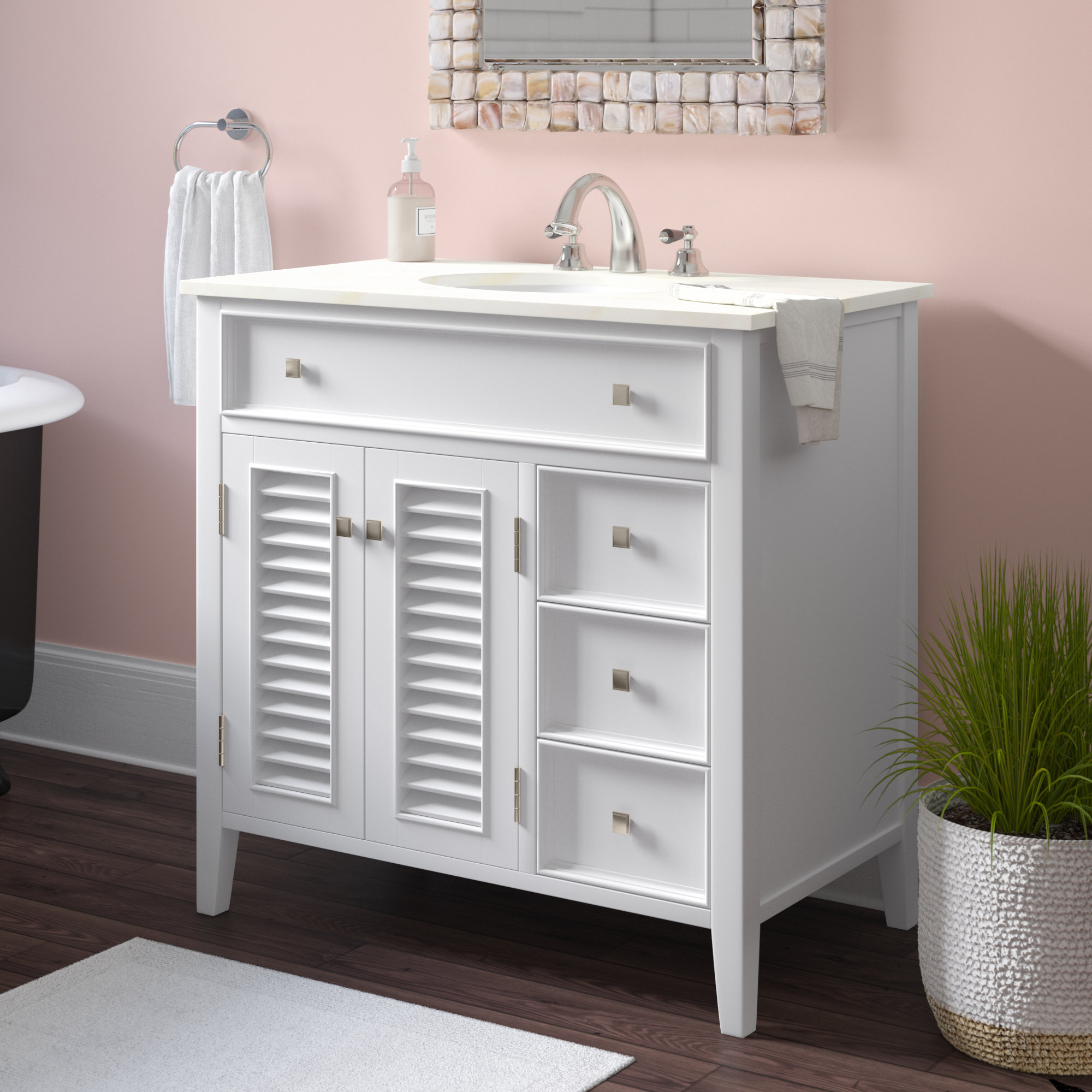 Rosecliff Heights Adelbert 36 Single Bathroom Vanity Set Reviews Wayfair