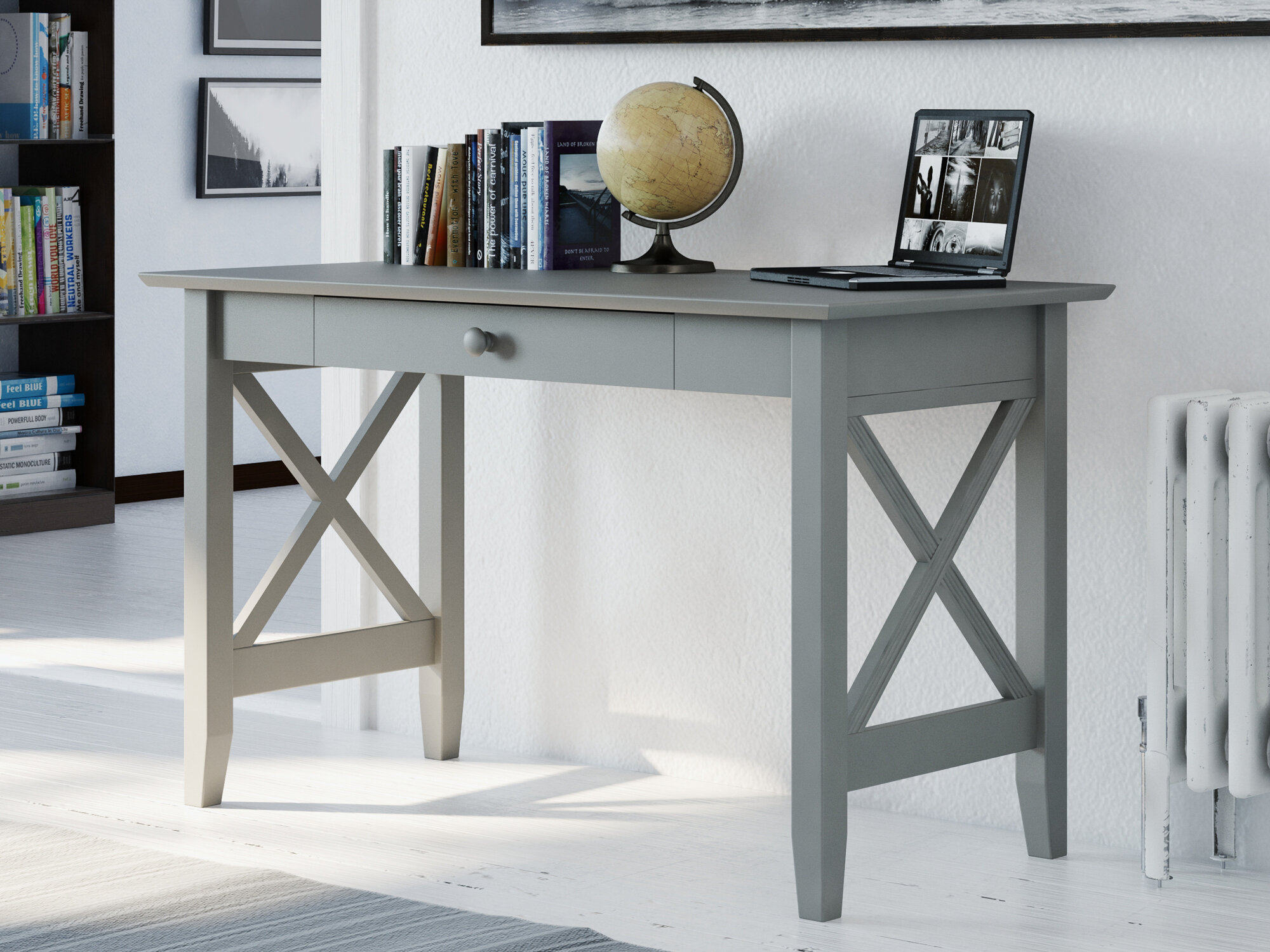 coastal farmhouse desk