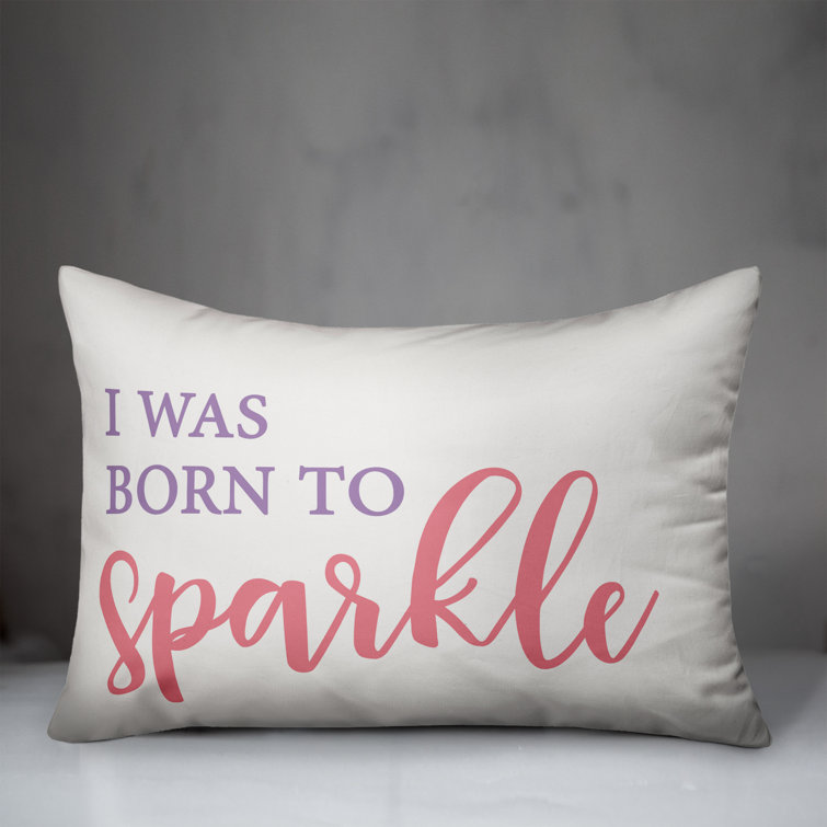 white sparkle pillow