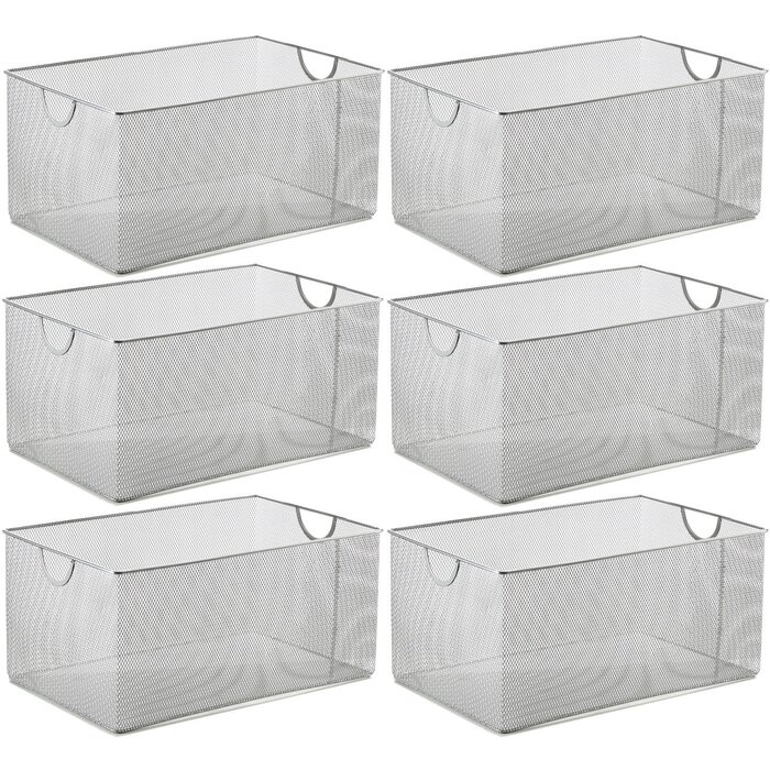 Rebrilliant Kitchen Pantry Organizer Upper Wire Mesh Basket Wayfair