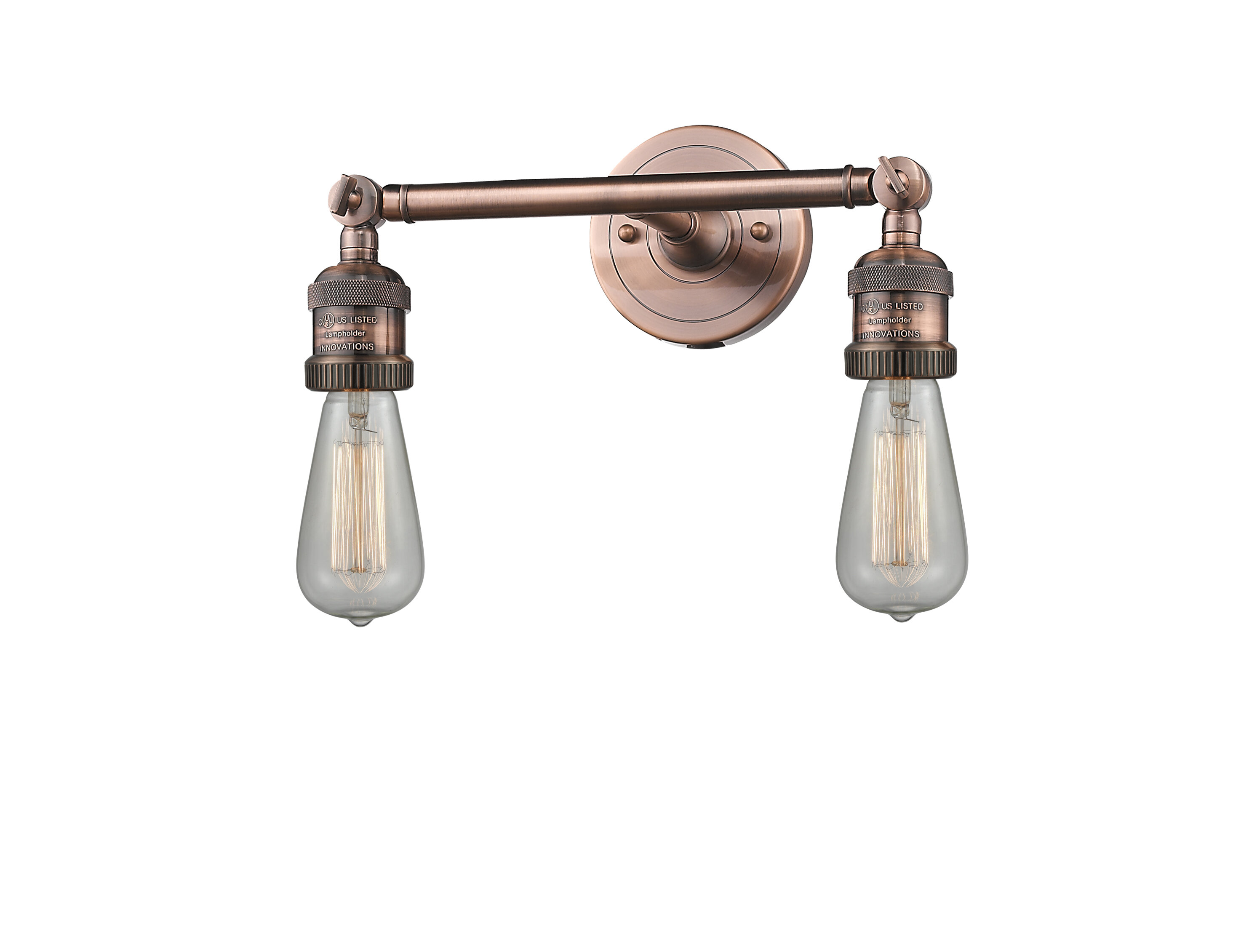 rustic copper vanity lights