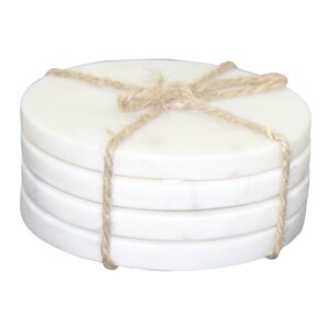 Marble Circle Coaster (Set of 4)