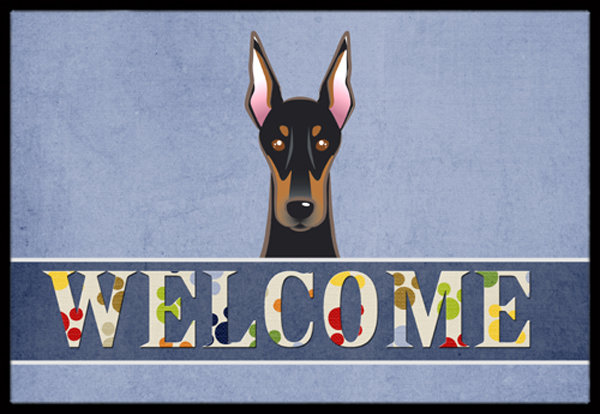 doberman welcome mat
