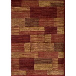 Sherill Burgundy/Beige Area Rug