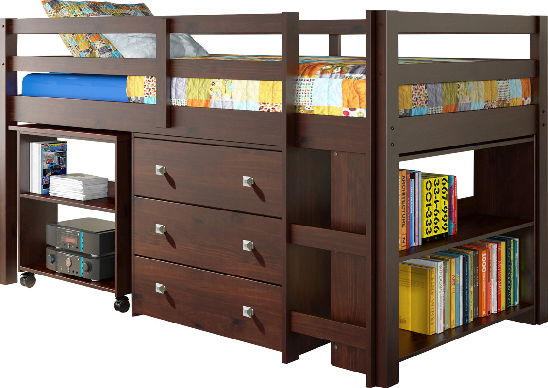 Viv Rae Zechariah Twin Low Loft Bed With Storage Reviews Wayfair - Defaultname viv rae zechariah twin low loft bed with storage reviews wayfair - defaultname