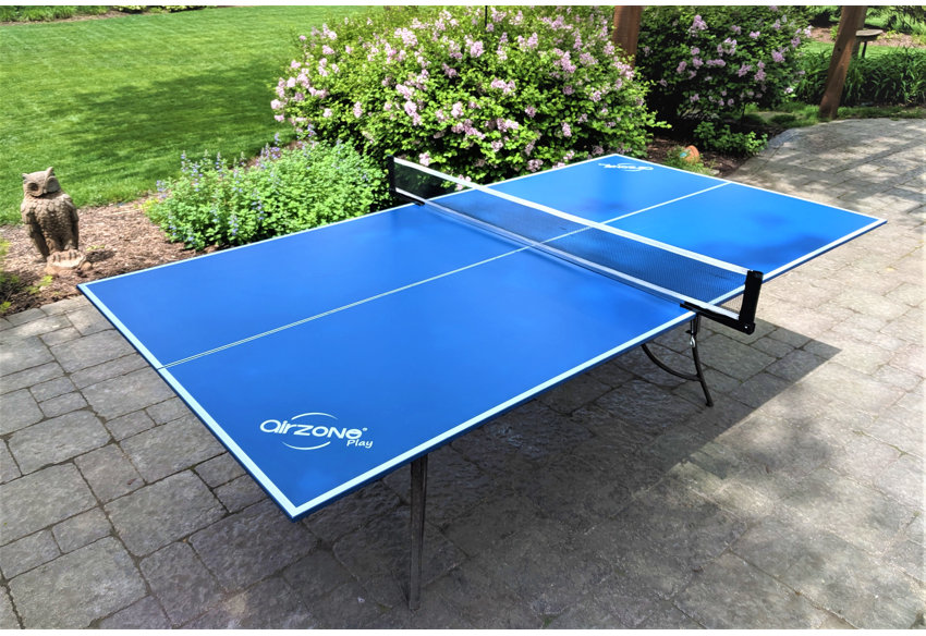 Sports Outdoors Hybrid Indoor Outdoor Ping Pong Table Multi Use Conference Table Dining Table Concrete Oak Wood Look Includes Steel Outdoor Ping Pong Net Set Frame Joola Berkshire Outdoor Table