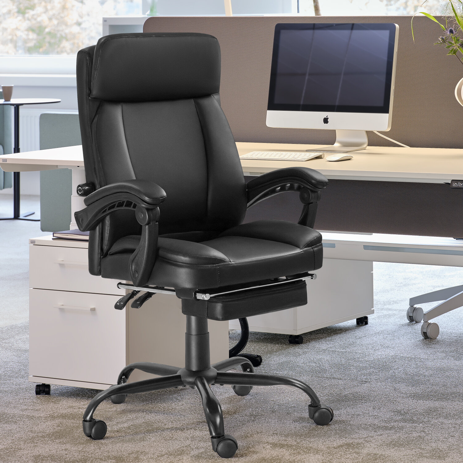 pu leather executive office desk chair