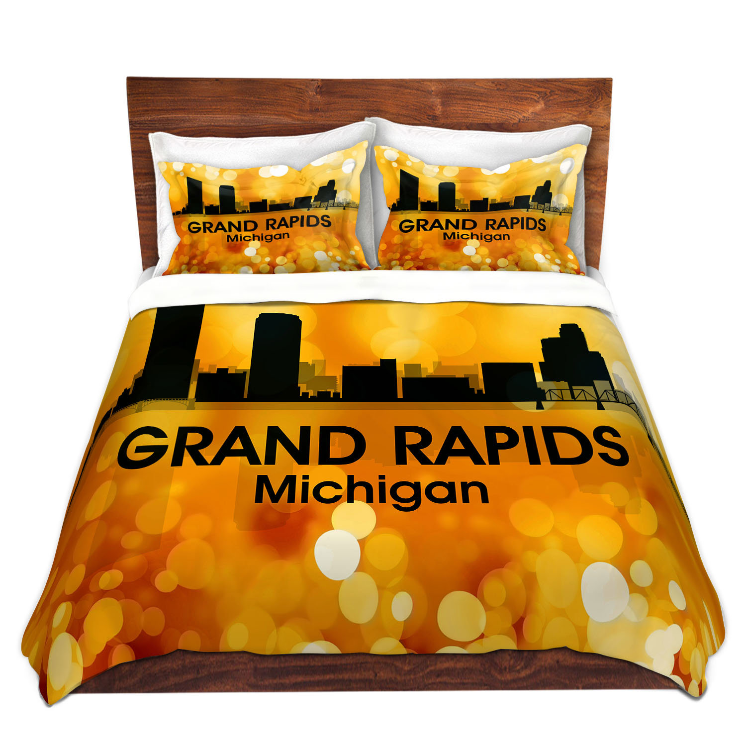 East Urban Home City Iii Grand Rapids Michigan Duvet Cover Set