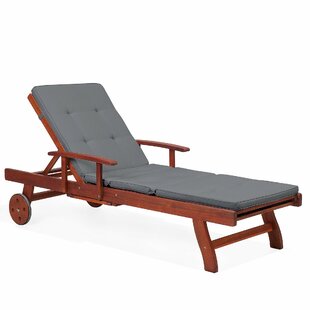 Kolby Reclining Sun Lounger With Cushion By August Grove