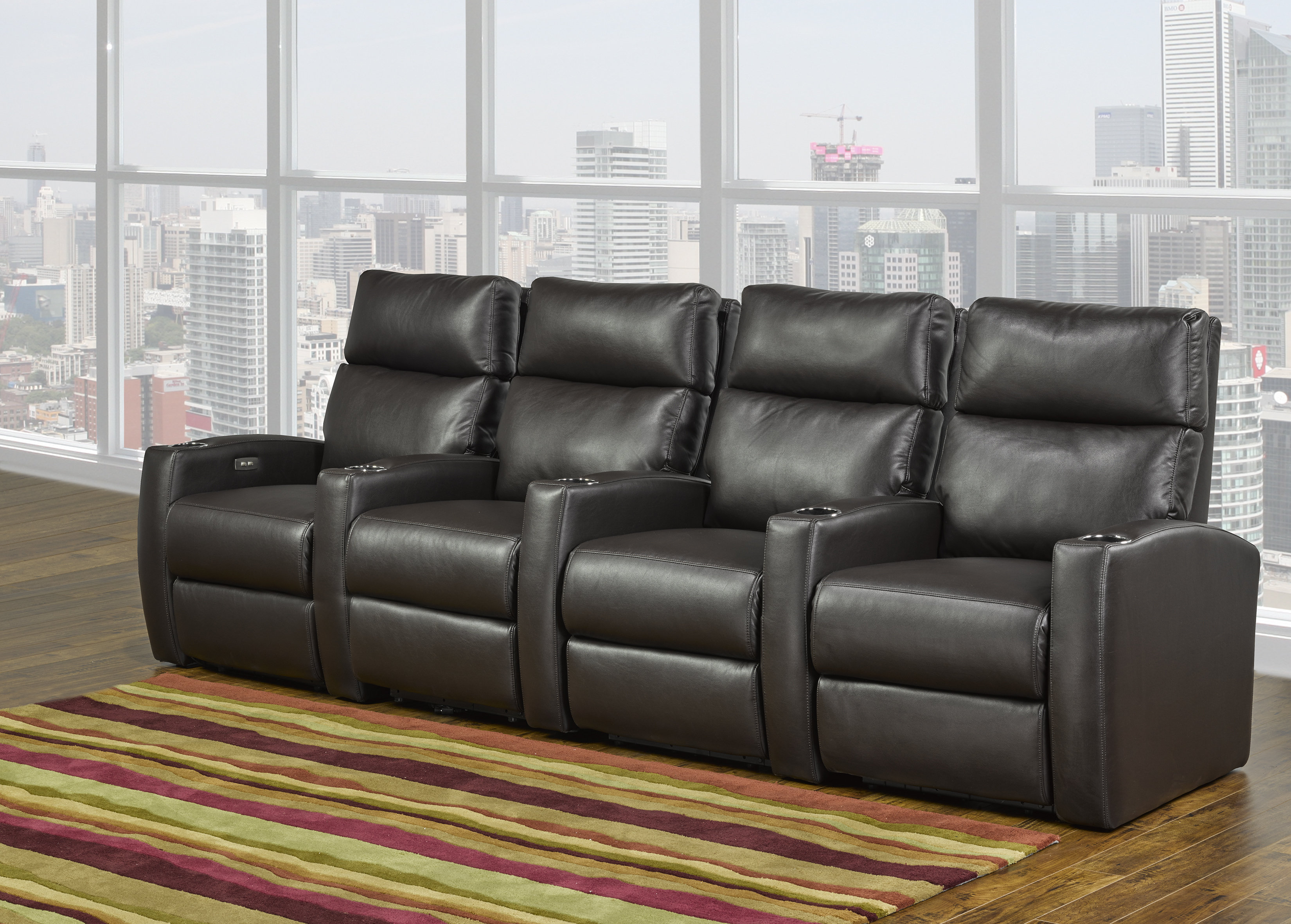 Home Theater Sofa Row Of 4