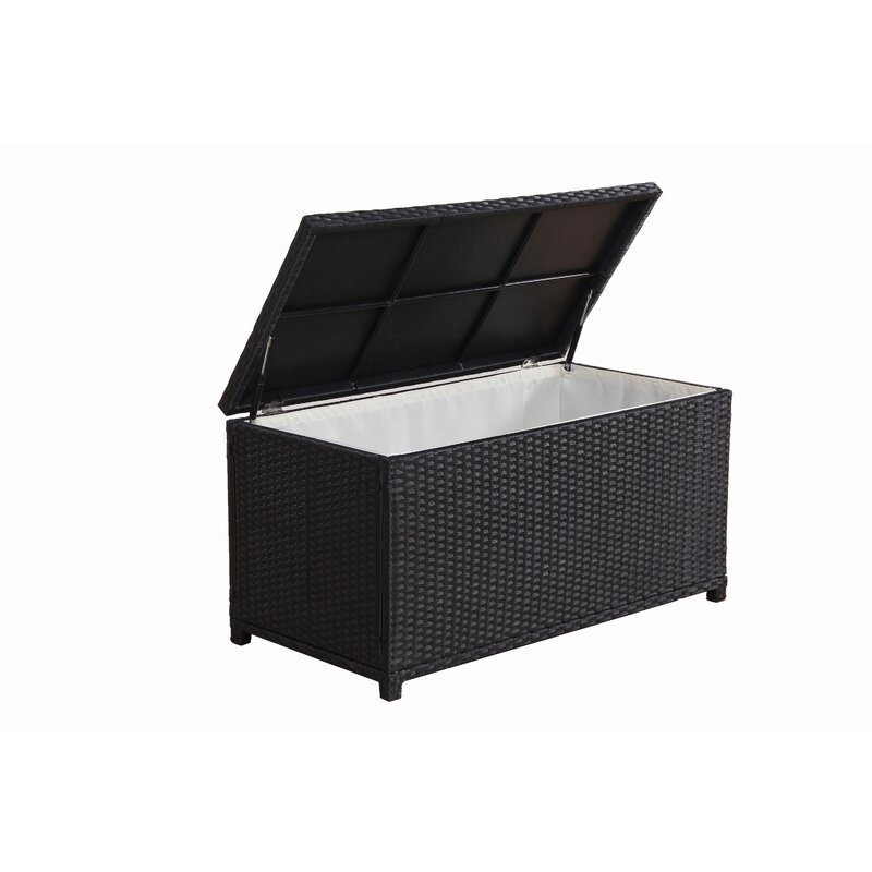 Broyerk Cushion 47 Gallon Rattan Deck Box Wayfair Ca