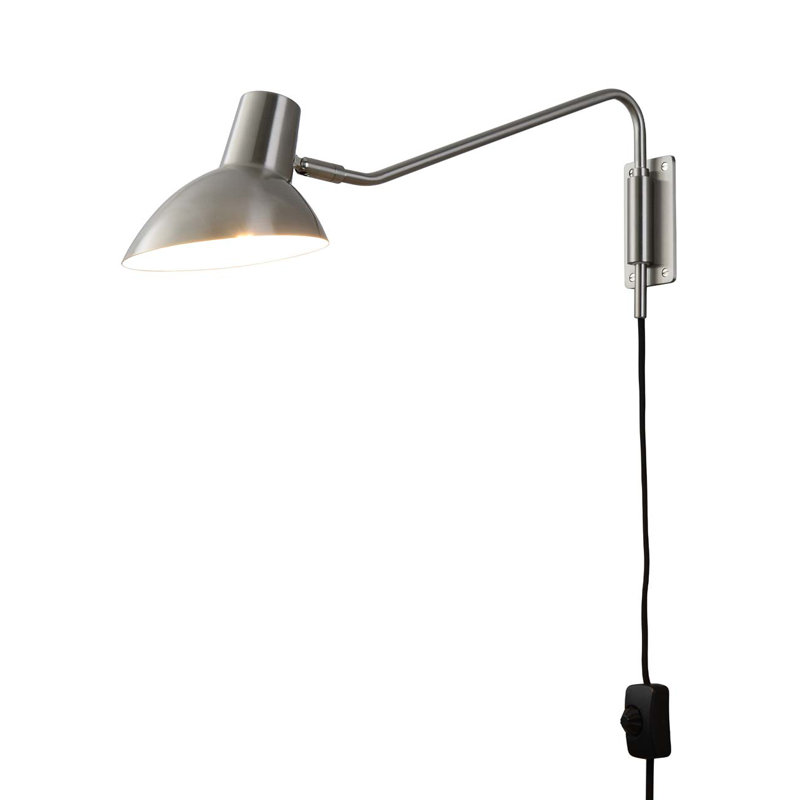 Nova Of California 1 Light Dimmable Plug In Gunmetal Armed Sconce Wayfair