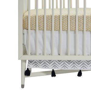 Zebra Embroidered Crib Skirt