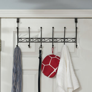 1 Set Hook Flexible Back Door Hanger Rack Bathroom Kitchen