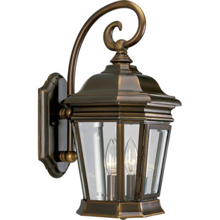 Go to store & view more images Triplehorn 2-Light Outdoor Panels Wall Lantern by Alcott Hill