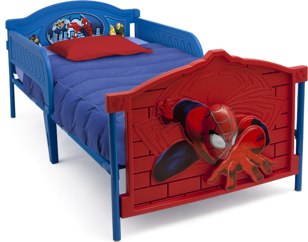 Delta Children Marvel SpiderMan 3D Twin Convertible Toddler Bed