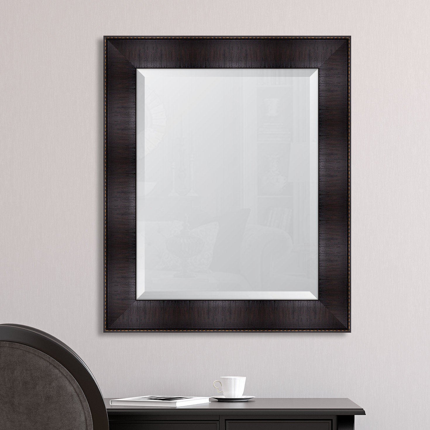 Melissa Van Hise Espresso Resin Frame Wall Mirror Wayfair