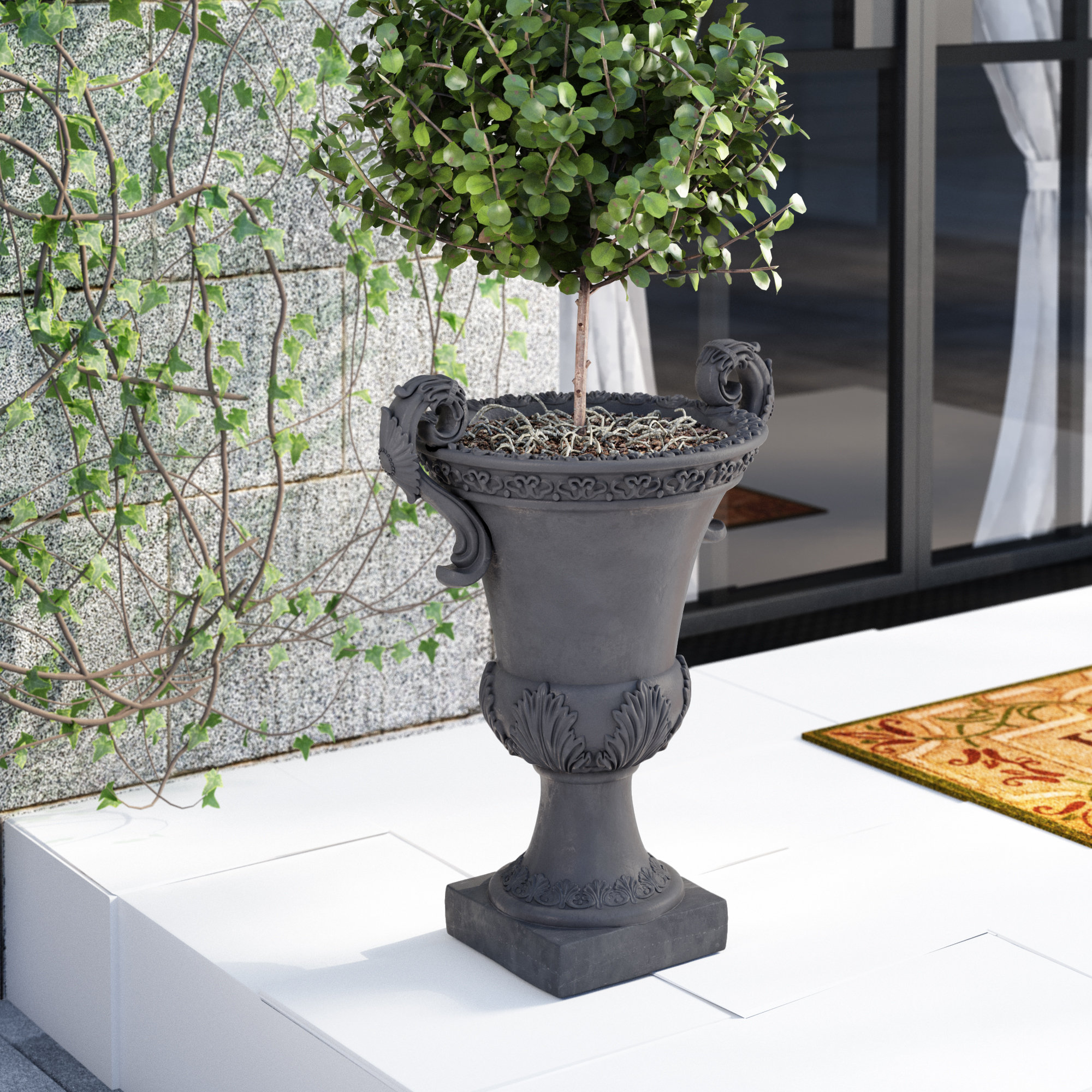 Giroux Chalice Concrete Urn Planter Giroux Chalice Concrete Urn Planter