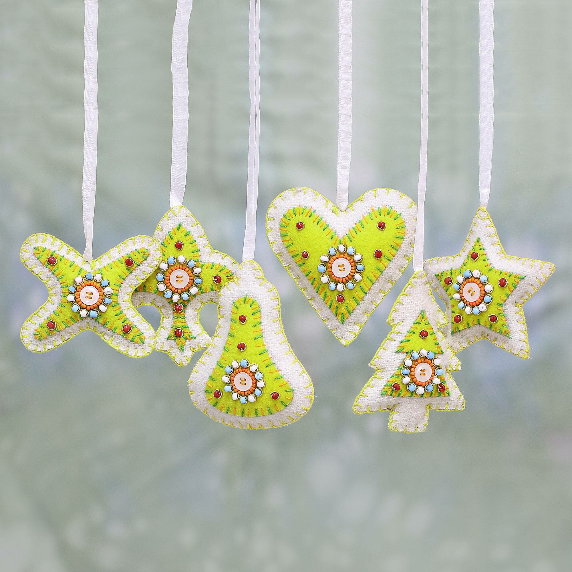 beaded christmas ornaments