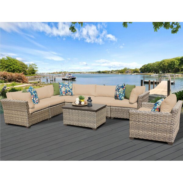 Monterey 8 Piece Sectional Seating Group with Cushion