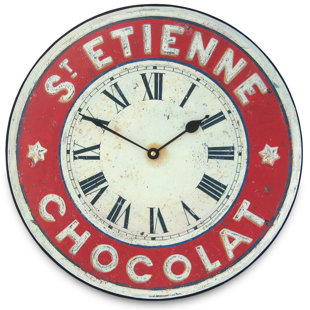 Retro Kitchen Wall Clock Wayfair Berrier Chocolate St Etienne Kitchen 14 4 Wall Clock
