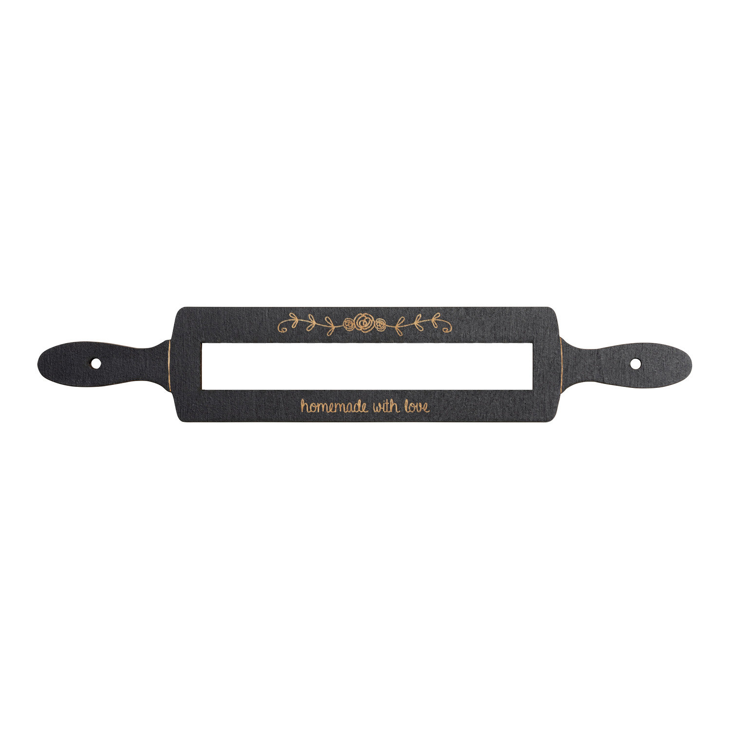 Trinx Homemade With Love Rolling Pin Wall Art Plaque With Custom Name