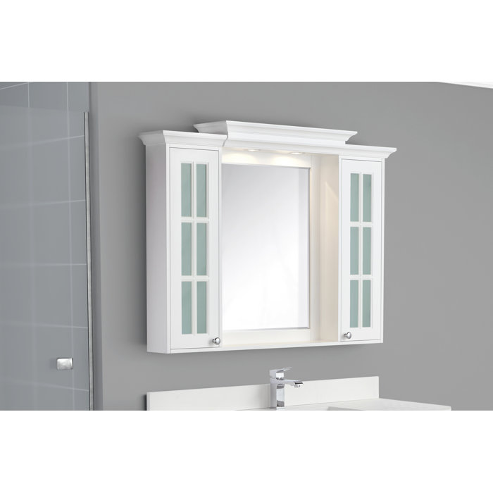 Harper Beach Monterey 48 X 36 Surface Mount Medicine Cabinet With Monterey 48 X 36 Surface Mount Medicine Cabinet With 6 Adjule Shelves