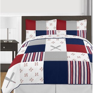 Baseball Patterns on Vertical Striped Background Stars Design Night Blue Red White Twin Size Soft Comfortable Top Sheet Decorative Bedding 1 Piece Ambesonne Sports Flat Sheet