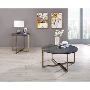 Cahuilla 2 Piece Coffee Table Set by Everly Quinn