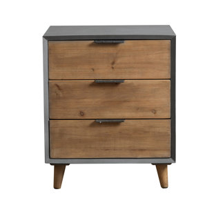 Minimalist 3 Drawer Wooden Cabinet Chest by Teton Home