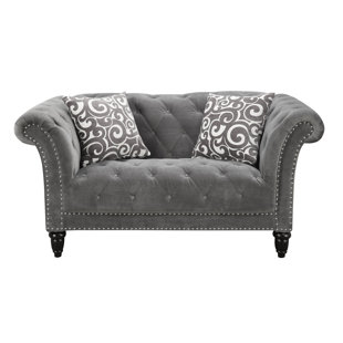 Narcisse Chesterfield Loveseat by One Allium Way Modern