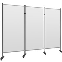 Screen & Fabric Colour Choice h HALF VISION Office Partition Divider 150cm