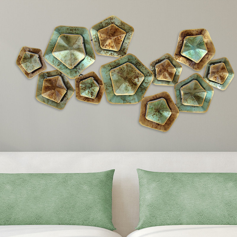 Stratton Home Decor Layered Large Metal Wall Décor | Wayfair