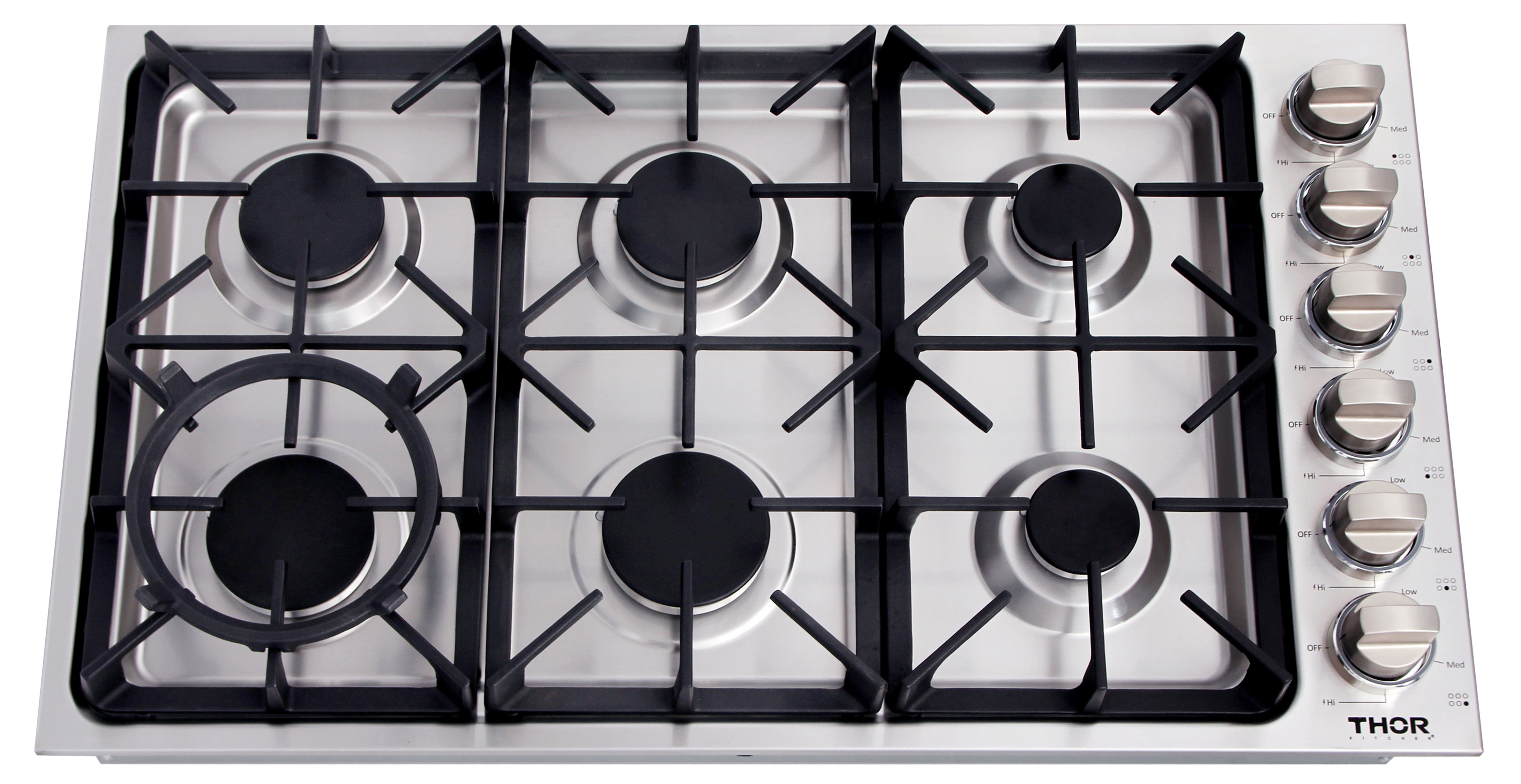 ThorKitchen 36" Gas Cooktop with 6 Burners & Reviews Wayfair