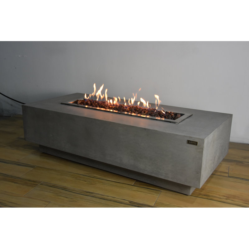 Elementi Granville Concrete Propane Gas Fire Pit Table Reviews