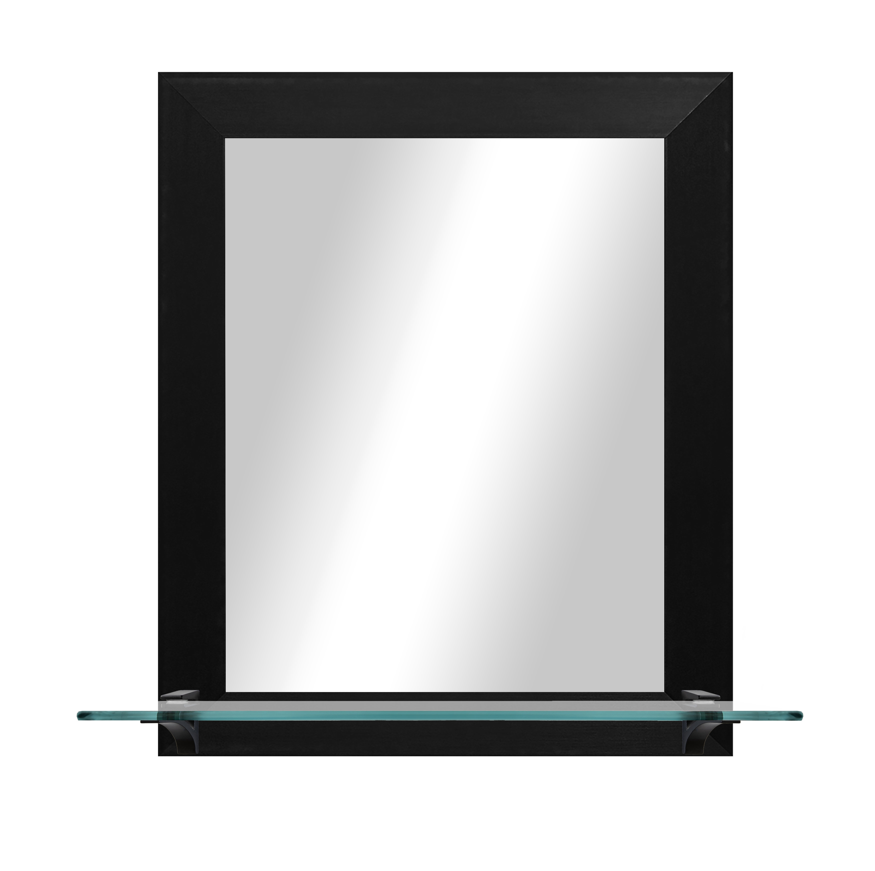 Latitude Run® Mirror with Glass Shelf | Wayfair