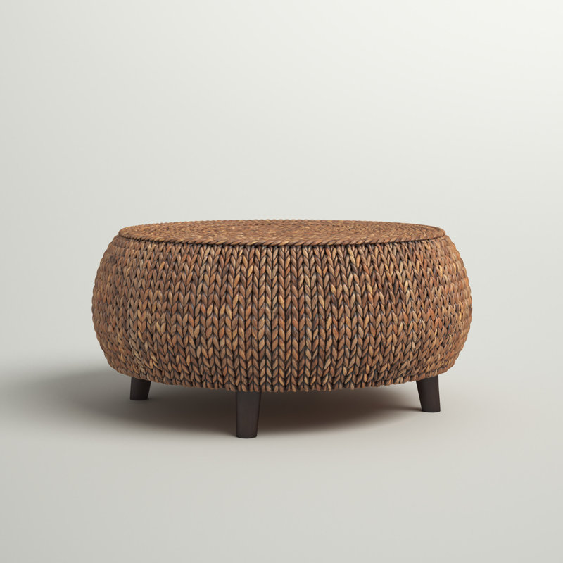 Northside 4 Legs Coffee Table Color: Gold Patina