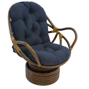Jimena Swivel Papasan Chair by Beachcrest Home Looking for