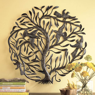 Tree Of Life Decor Wayfair Recycled Metal Tree Of Life Wall Décor