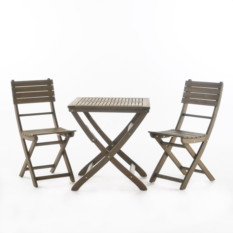 Les 3 Piece Foldable Bistro Set Reviews Joss Main